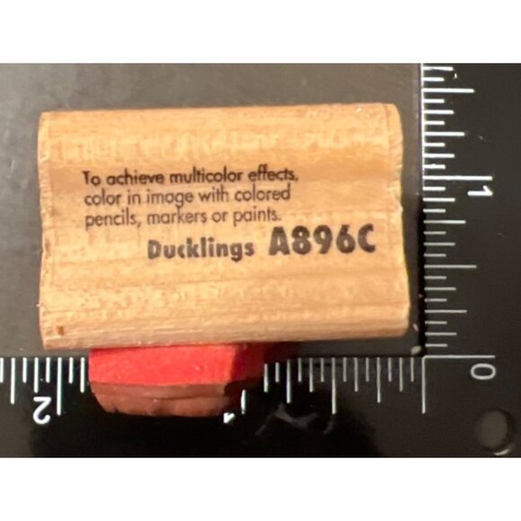 Ducklings Wood Mounted Rubber Stamp A896C By Rubber Stampede - Picture 3 of 6